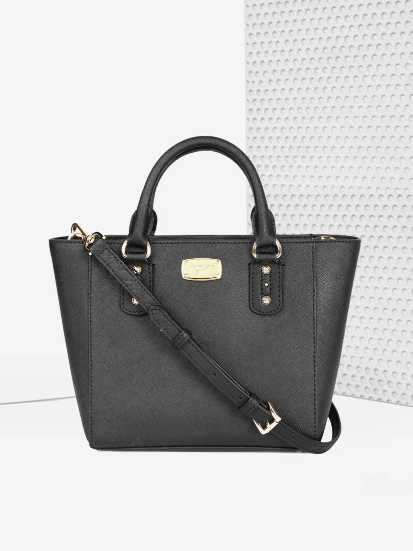 Buy Michael Kors Black Solid Handheld Bag Handbags for Women 2468201 Myntra