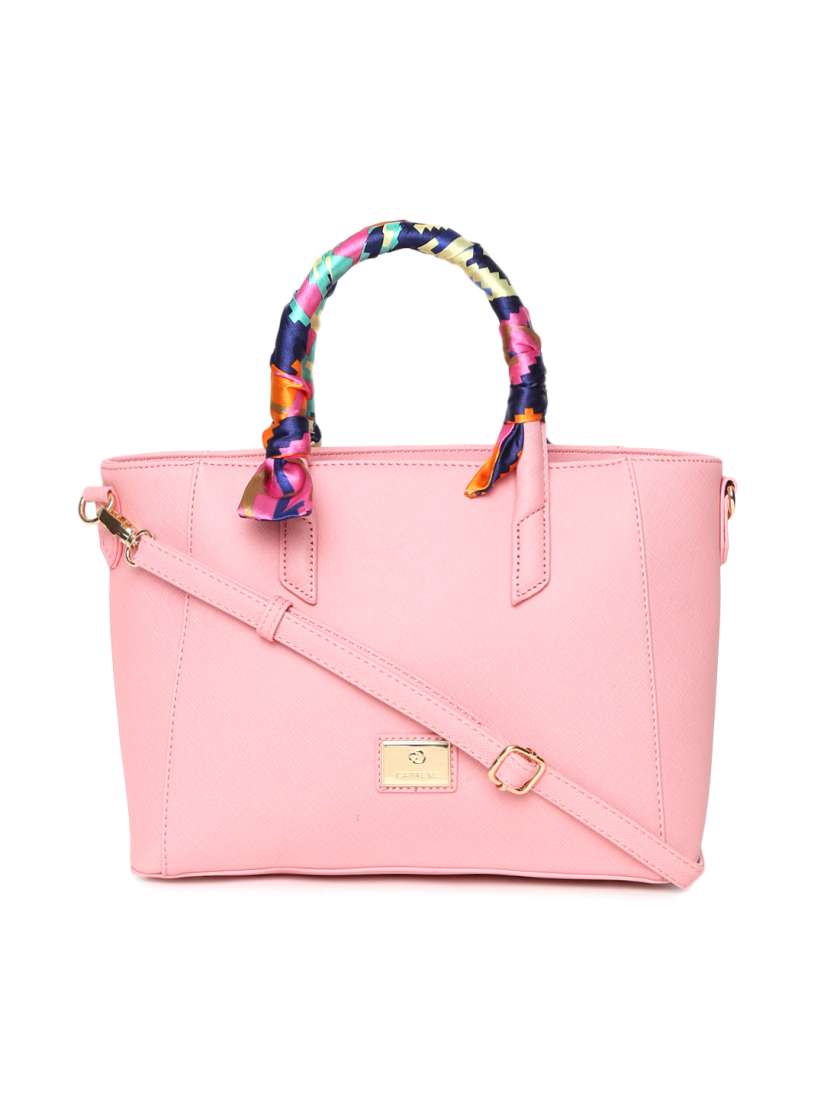 Buy Caprese Pink Solid Handheld Bag Handbags for Women 2468536 Myntra