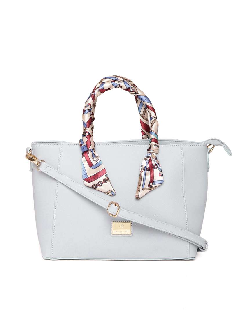 Caprese blue solid handheld bag clearance