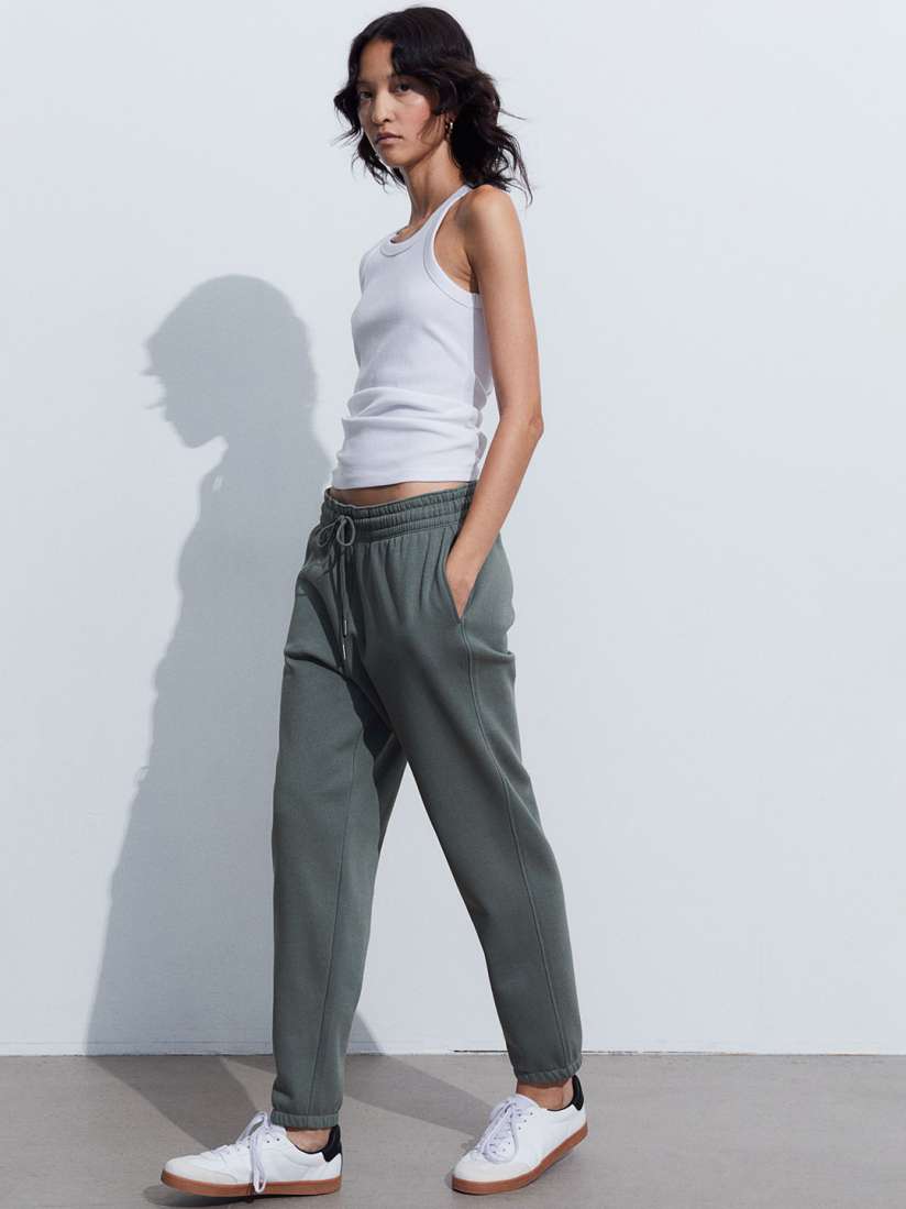 Buy H M Women Cotton Blend Sweatpants Trousers for Women 24696852 Myntra