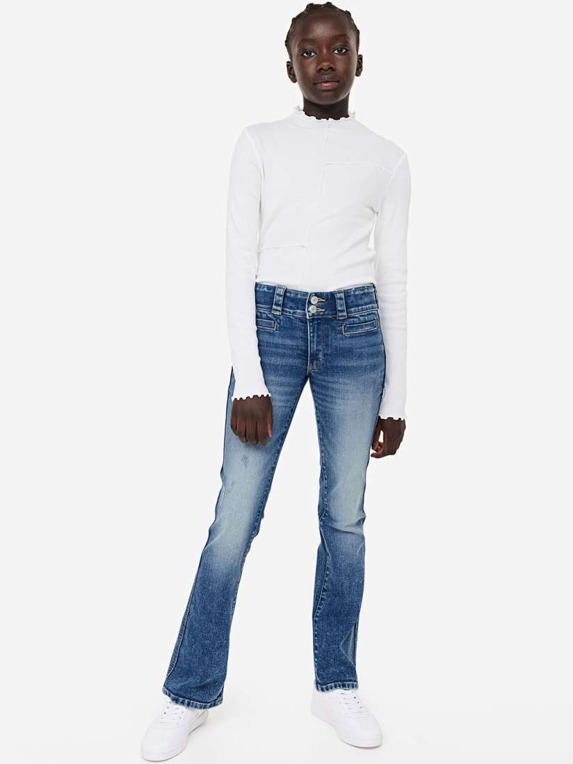 Buy H M Girls Bootcut Low Jeans Jeans for Girls 24697098 Myntra
