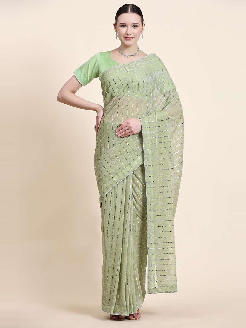 Myntra mirror work sarees store