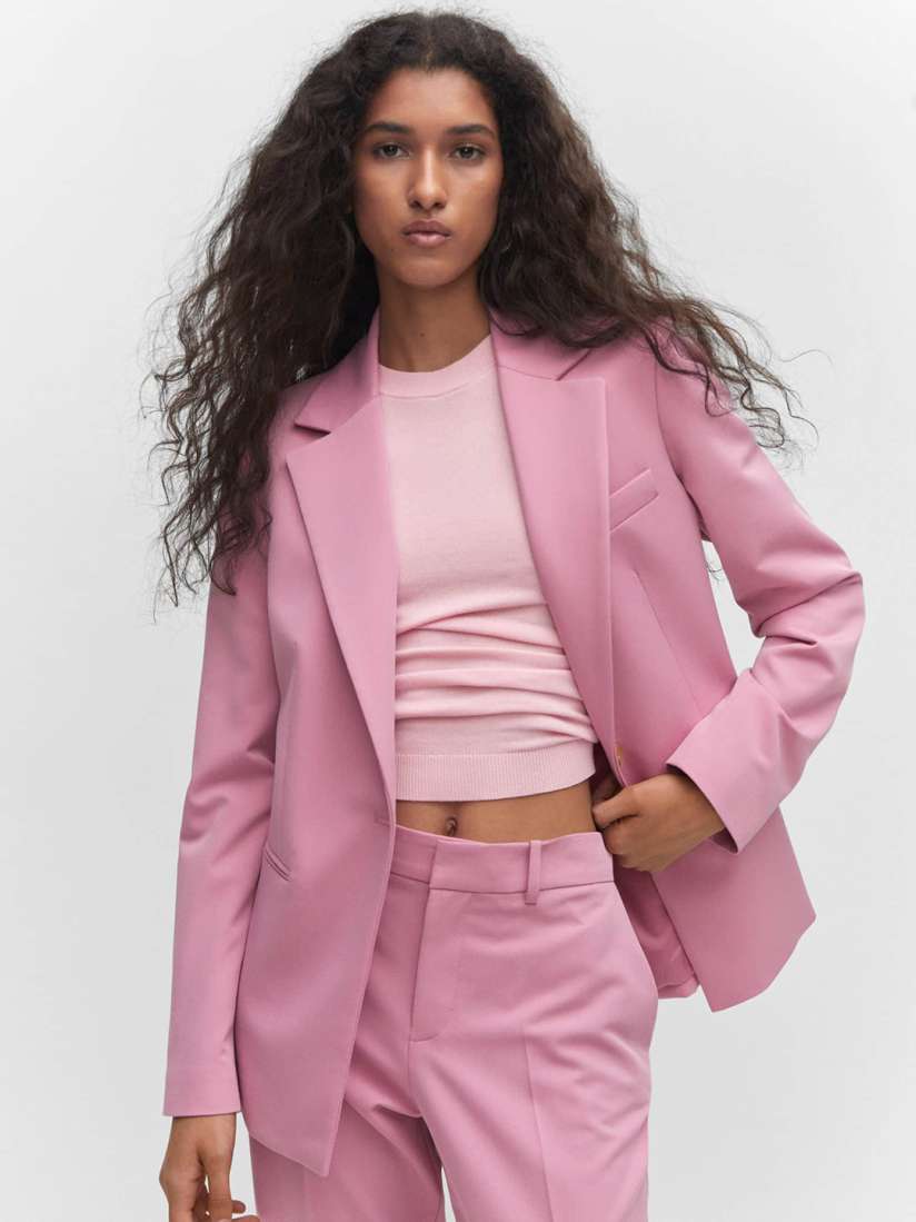 Buy MANGO Notched Lapel Collar Formal Blazer Blazers for Women 24705304 Myntra