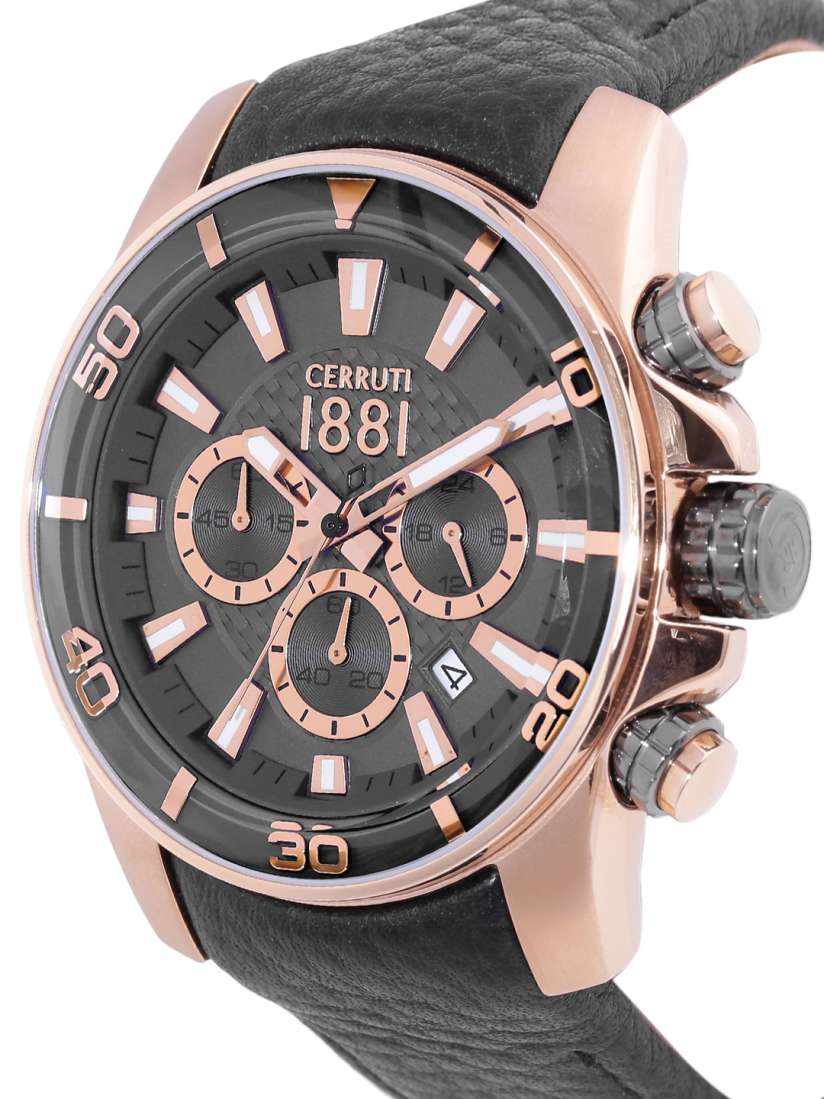 Buy Cerruti 1881 Men Gunmetal Toned Chronograph Watch CRA129SR61BK Watches for Men 2470575 Myntra