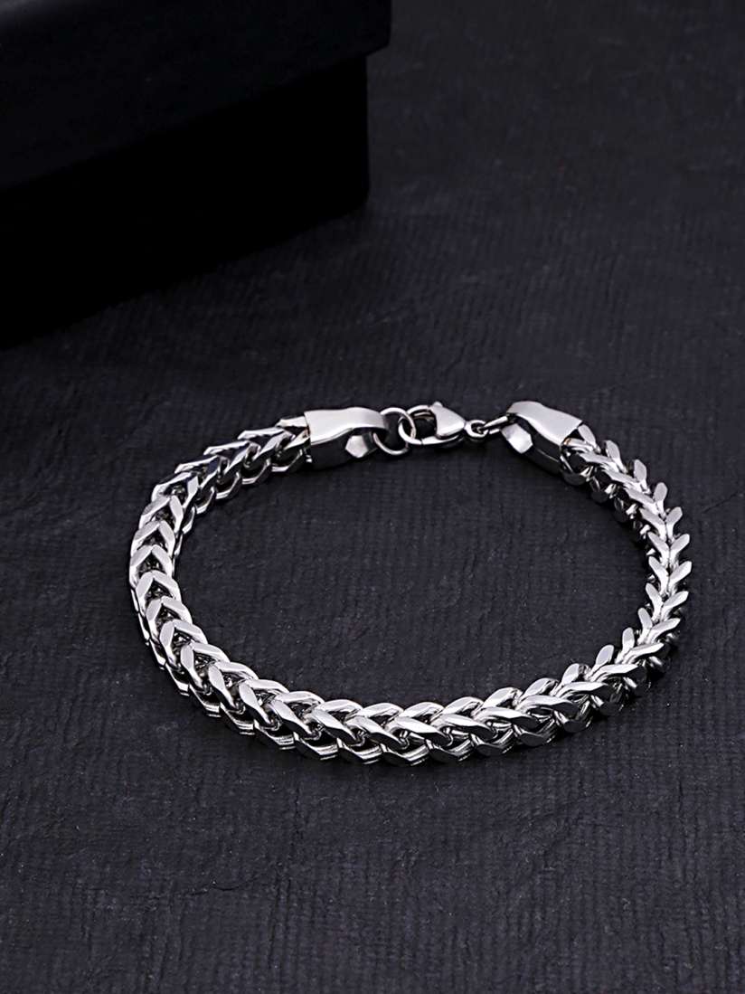 Yellow chimes stainless steel rhodium bracelet top