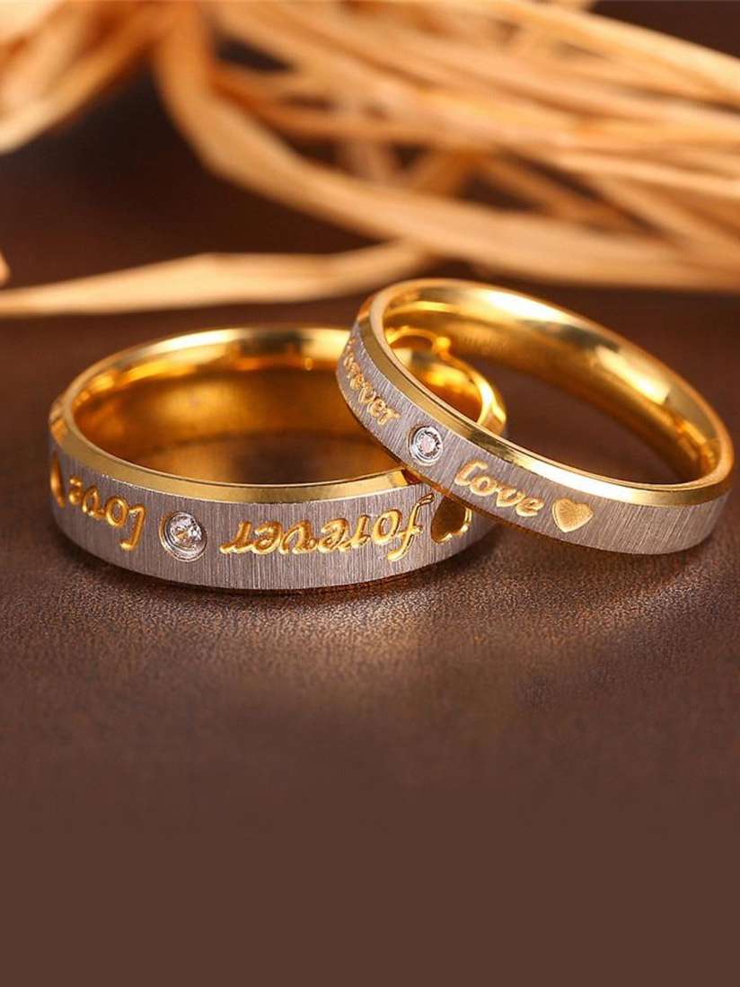 Rings for couple in gold discount