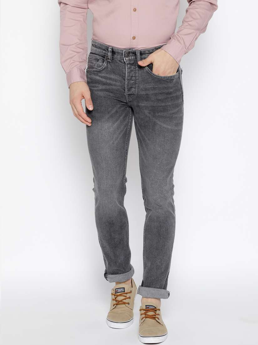Buy MANGO MAN Grey Tim Slim Fit Mid Rise Clean Look Stretchable Jeans Jeans for Men 2471427 Myntra