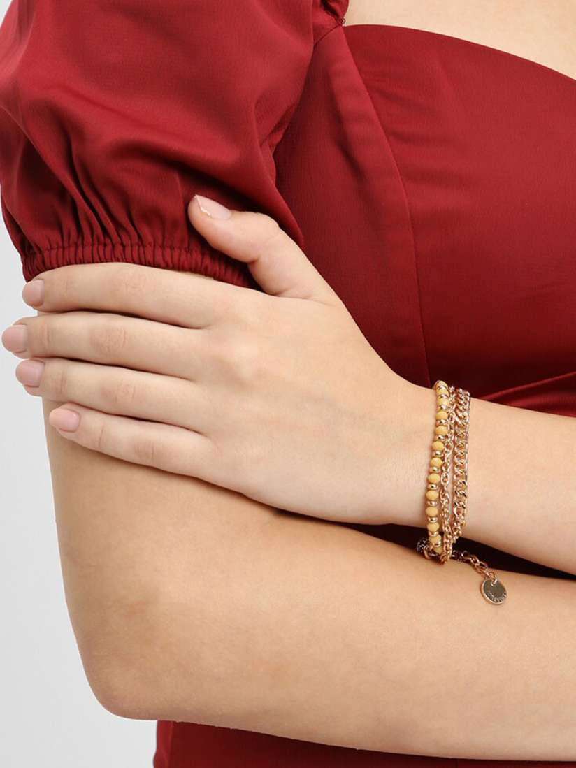 Buy FOREVER 21 Gold Plated Link Bracelet Bracelet for Women 24714620 Myntra