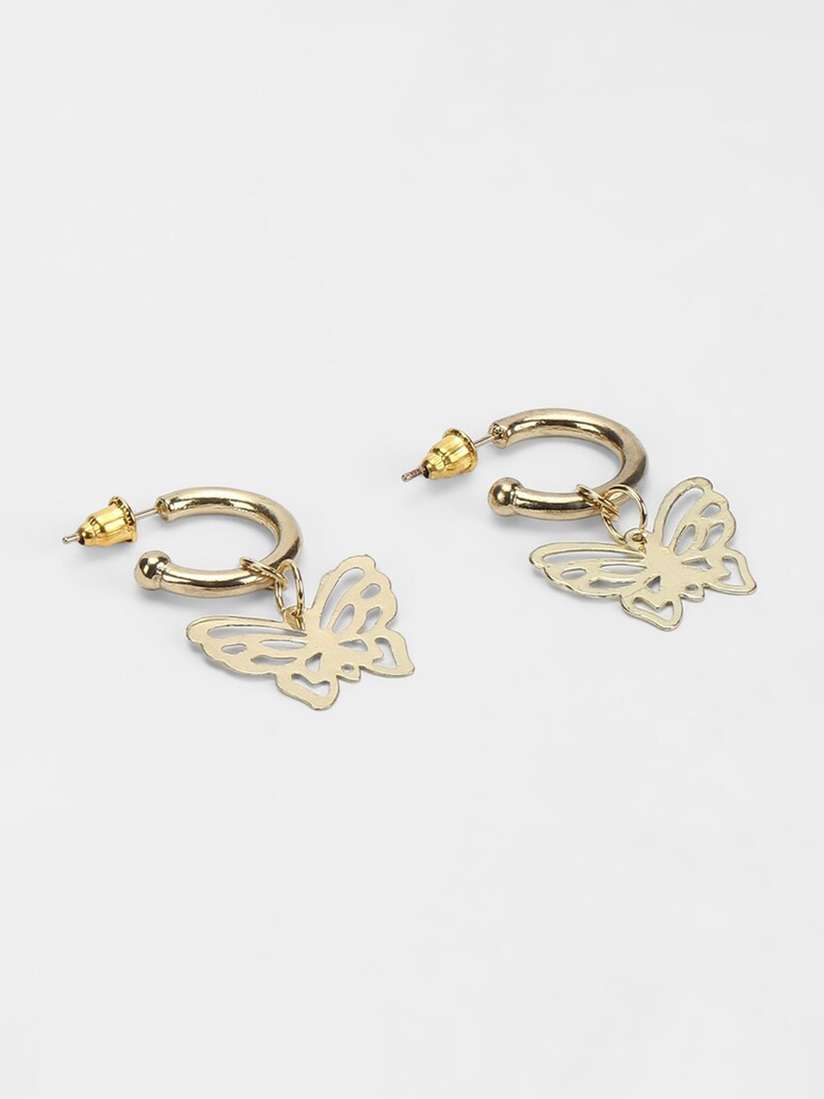 Studs Hoops Forever 21 Gold Earrings Butterfly Earrings Forever 21