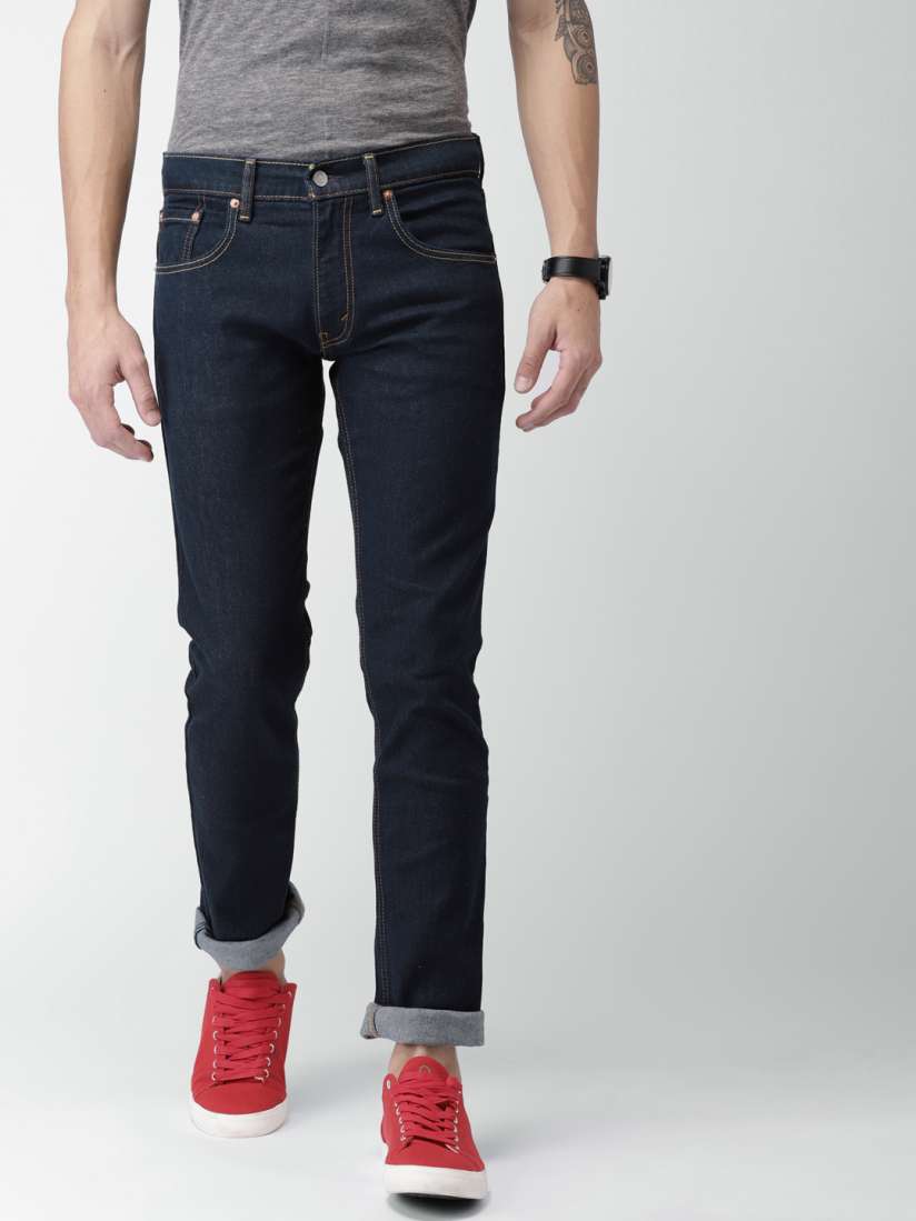Buy Levis Men Blue Skinny Fit Mid Rise Clean Look Stretchable Jeans 65504 Jeans for Men 2471481 Myntra