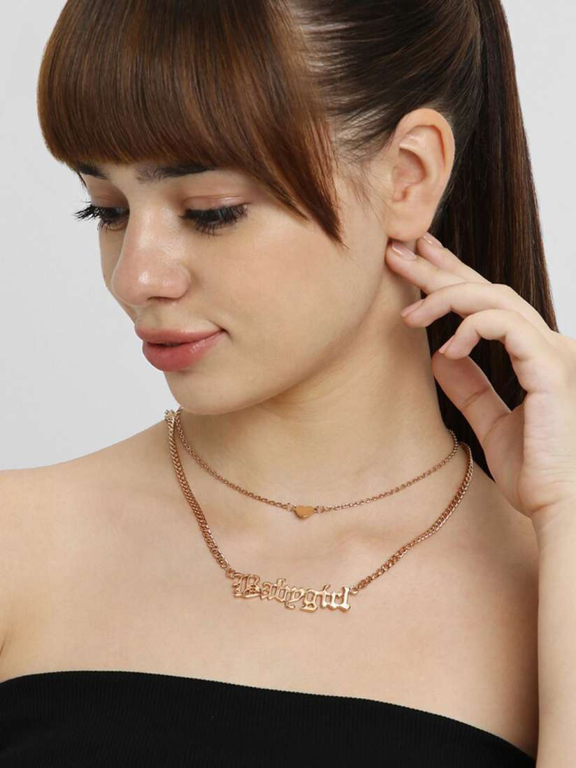 Forever 21 rose gold choker store
