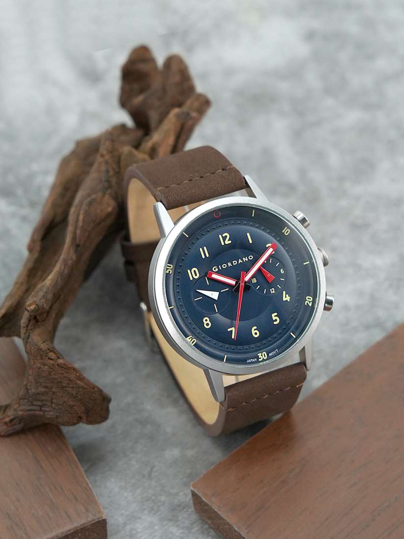 Buy GIORDANO Men Printed Dial Leather Straps Analogue Watch GZ 50088 03 Watches for Men 24715740 Myntra
