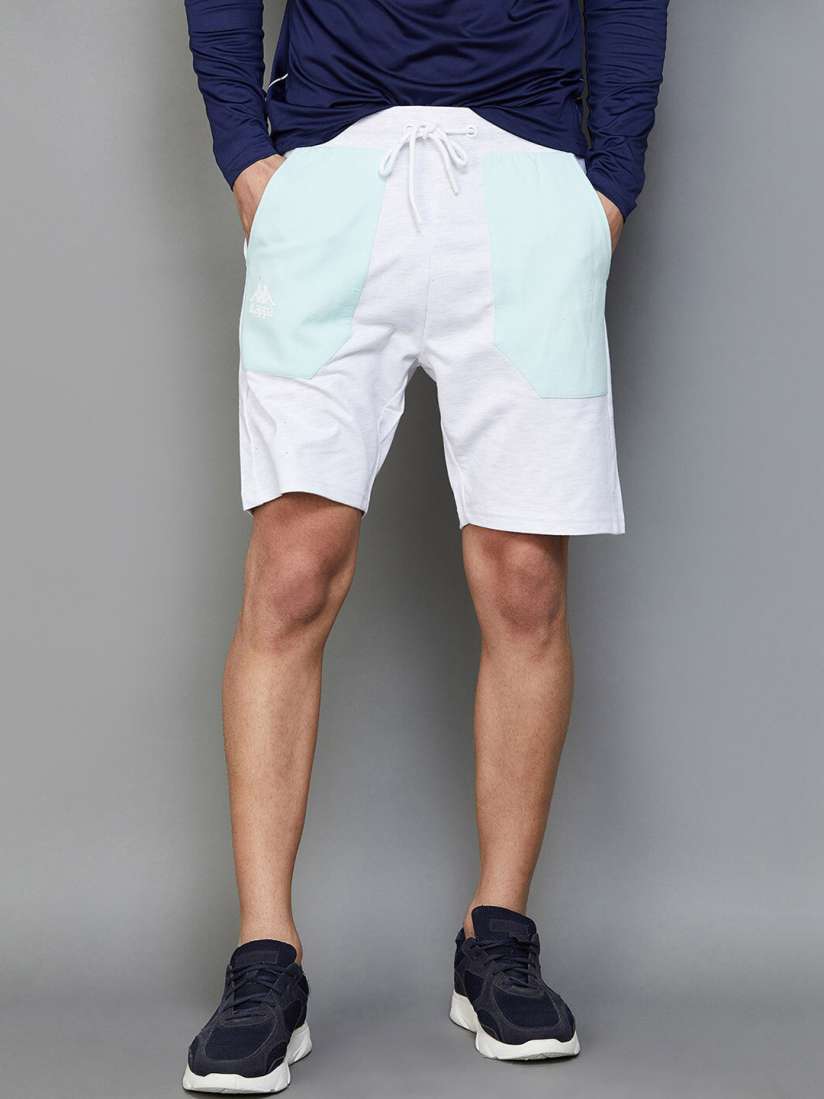 Buy Kappa Men Colourblocked Mid Rise Cotton Shorts Shorts for Men 24717622 Myntra