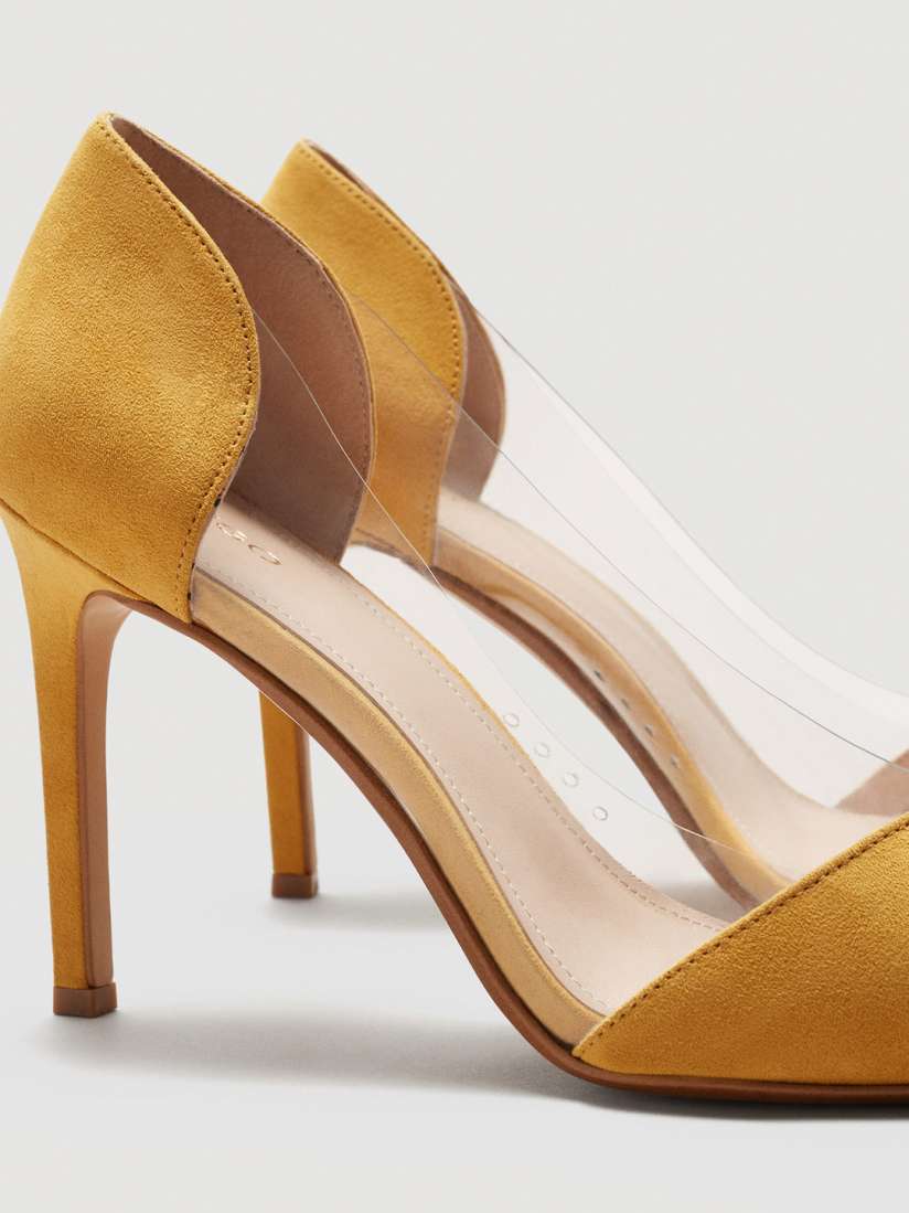 Buy MANGO Women Lemon Yellow Solid Pumps Heels for Women 2471831 Myntra