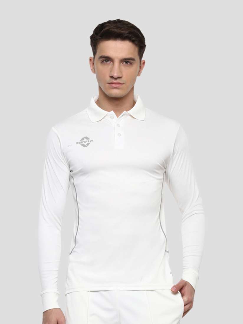 Buy NIVIA Polo Collar Long Sleeves Cricket Sports T shirt Tshirts for Men 24718594 Myntra