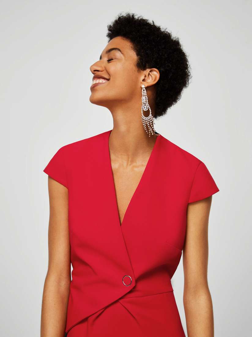 Mango red dress 2018 cheap