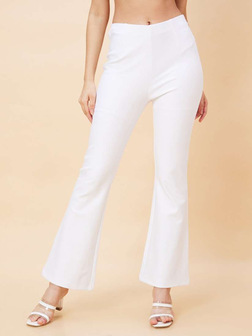Buy Globus Women Stretchable High Rise Bootcut Treggings Jeggings for Women 24730466 Myntra