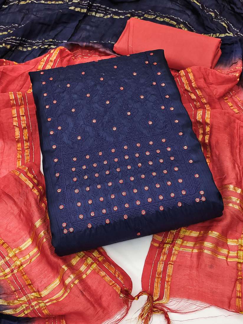 Unstitched suits myntra hot sale