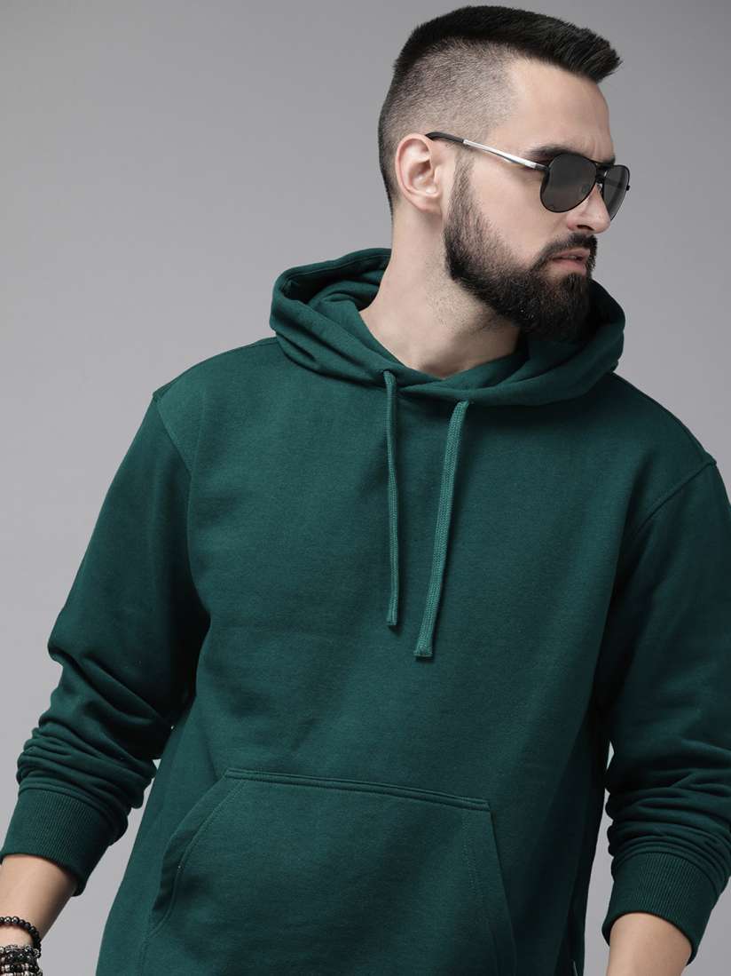 Buy Roadster Men Solid Hooded Sweatshirt Sweatshirts for Men 24742998 Myntra