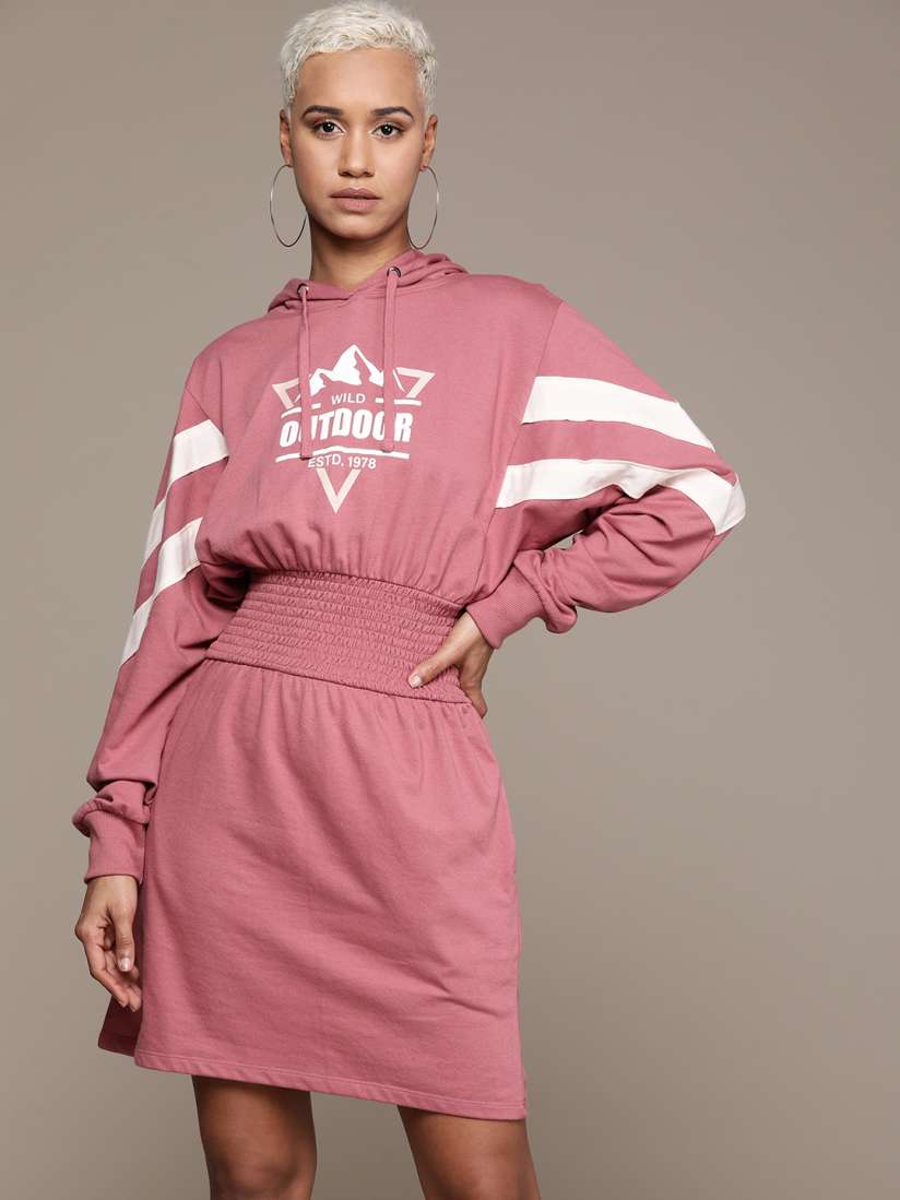 Buy The Roadster Lifestyle Co. Printed Smocked Jumper Dress Dresses for Women 24743932 Myntra