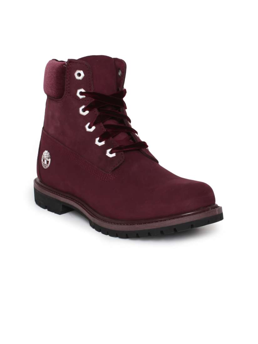 Burgundy womens timberland boots sales