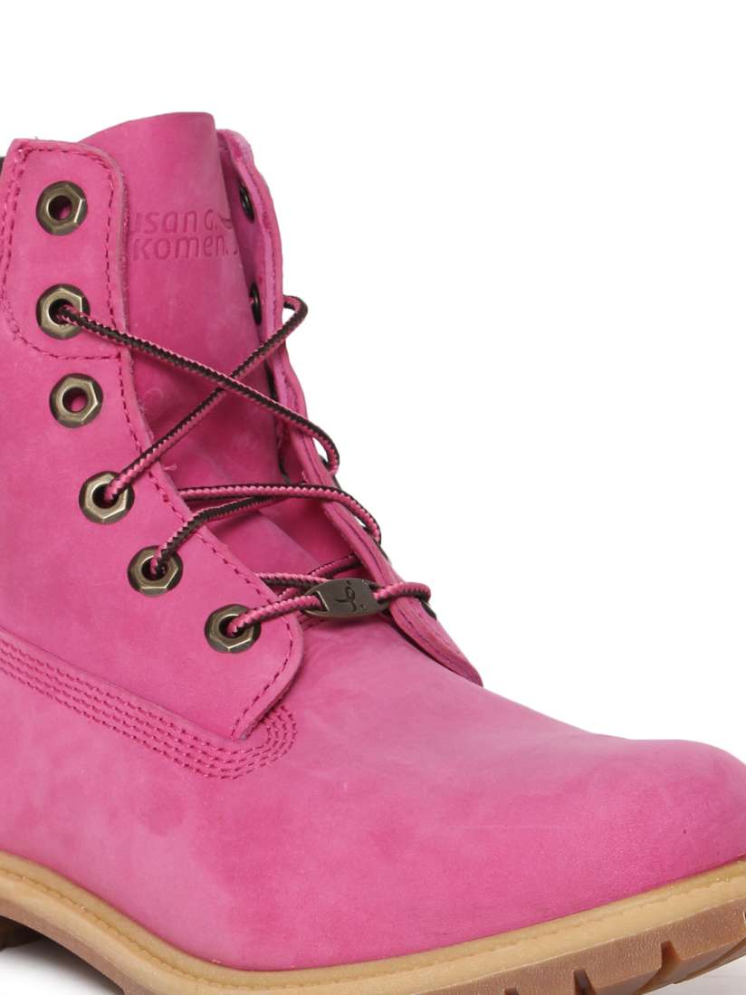 Ladies pink timberlands top