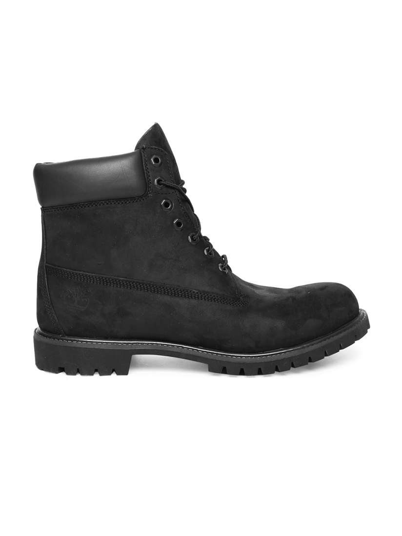 Black leather timberland boots mens clearance