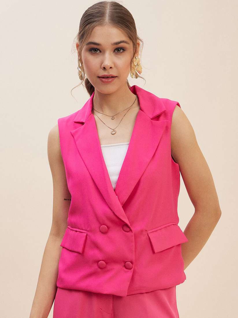 Buy Antheaan Elit Double Breasted Waistcoat Waistcoat for Women 24766562 Myntra