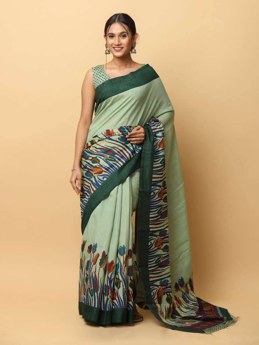 Myntra art silk sarees clearance