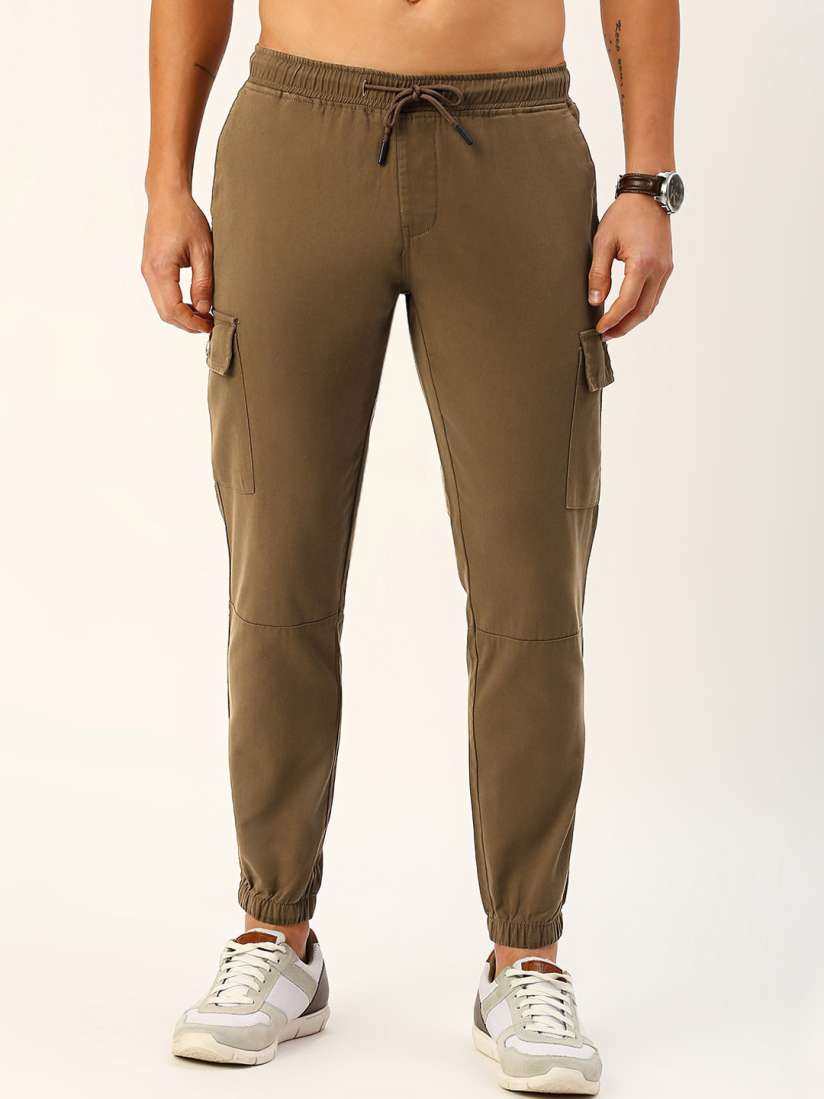 Buy Metronaut Men Smart Slim Fit Easy Wash Joggers Trousers for Men 24778774 Myntra