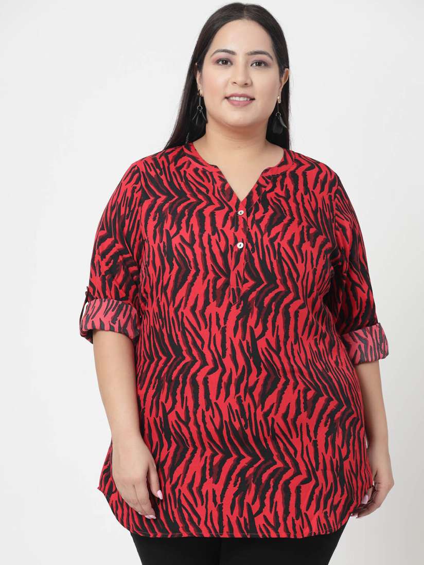 Myntra plus size tops sale