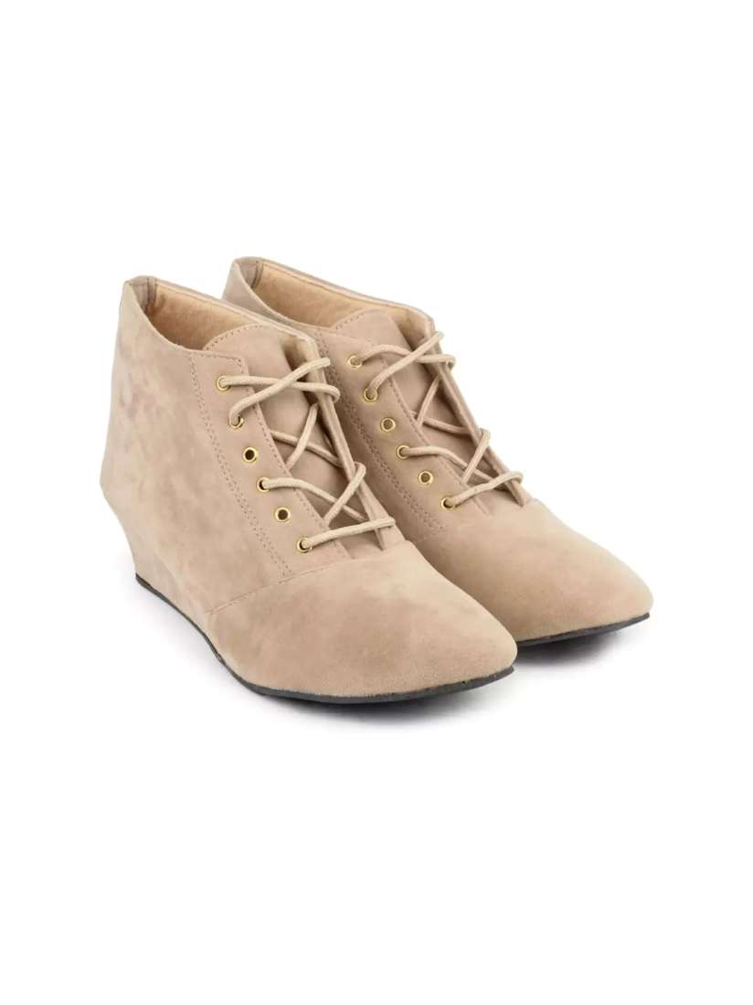 Buy BAESD Girls Wedge Heeled Suede Regular Boots Boots for Girls 24789806 Myntra