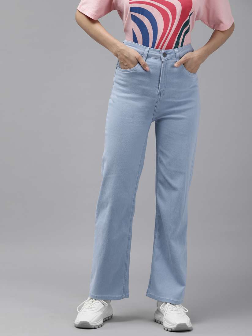 High rise jeans myntra on sale
