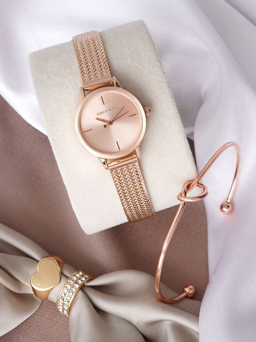 Buy JOKER WITCH Women Mylo Love Triangle Watch Gift Set JWLT825 Watch Gift Set for Women 24798966 Myntra