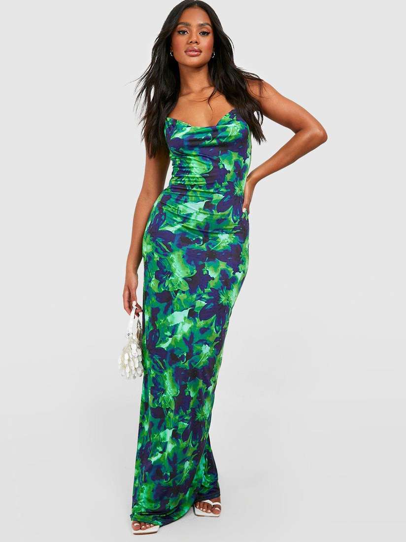 Buy Boohoo Floral Print Maxi Dress - Dresses for Women 24803338 | Myntra