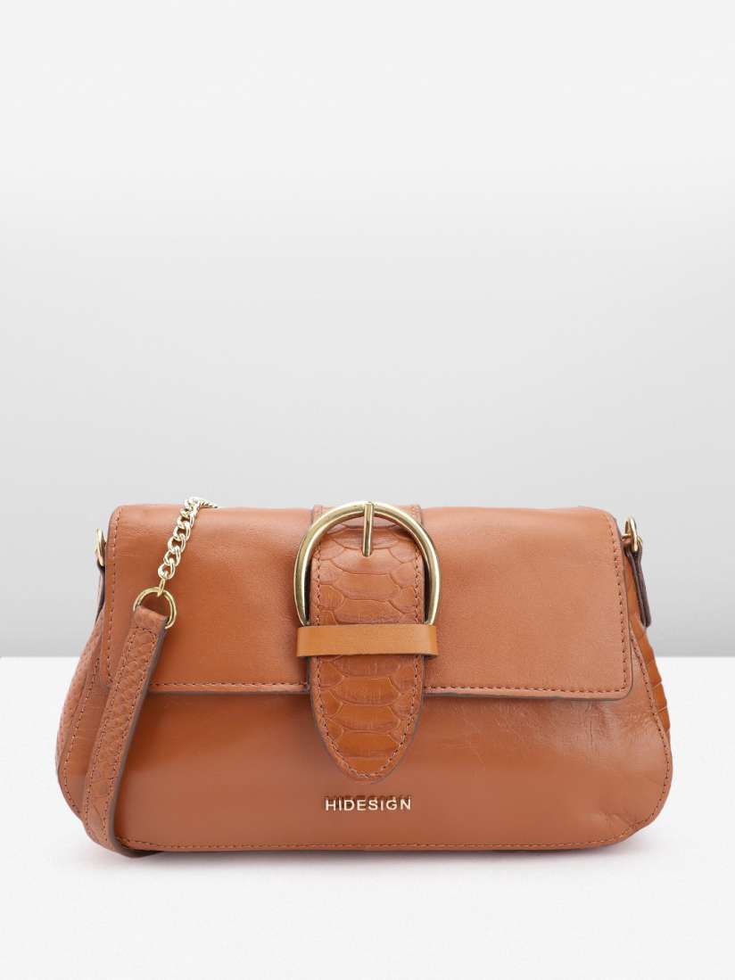 Buy Hidesign Leather Structured Sling Bag Handbags for Women 24804158 Myntra
