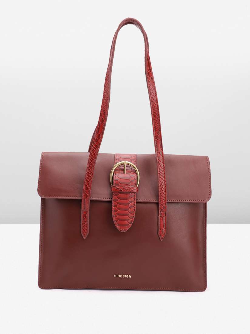 Buy Hidesign Leather Structured Laptop Shoulder Bag Handbags for Women 24804216 Myntra