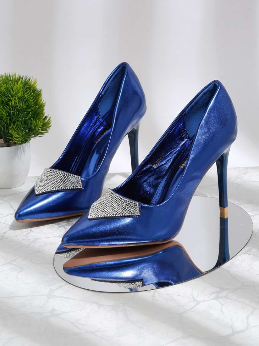 Buy Flat n Heels Embellished Stiletto Pumps Heels for Women 24820518 Myntra