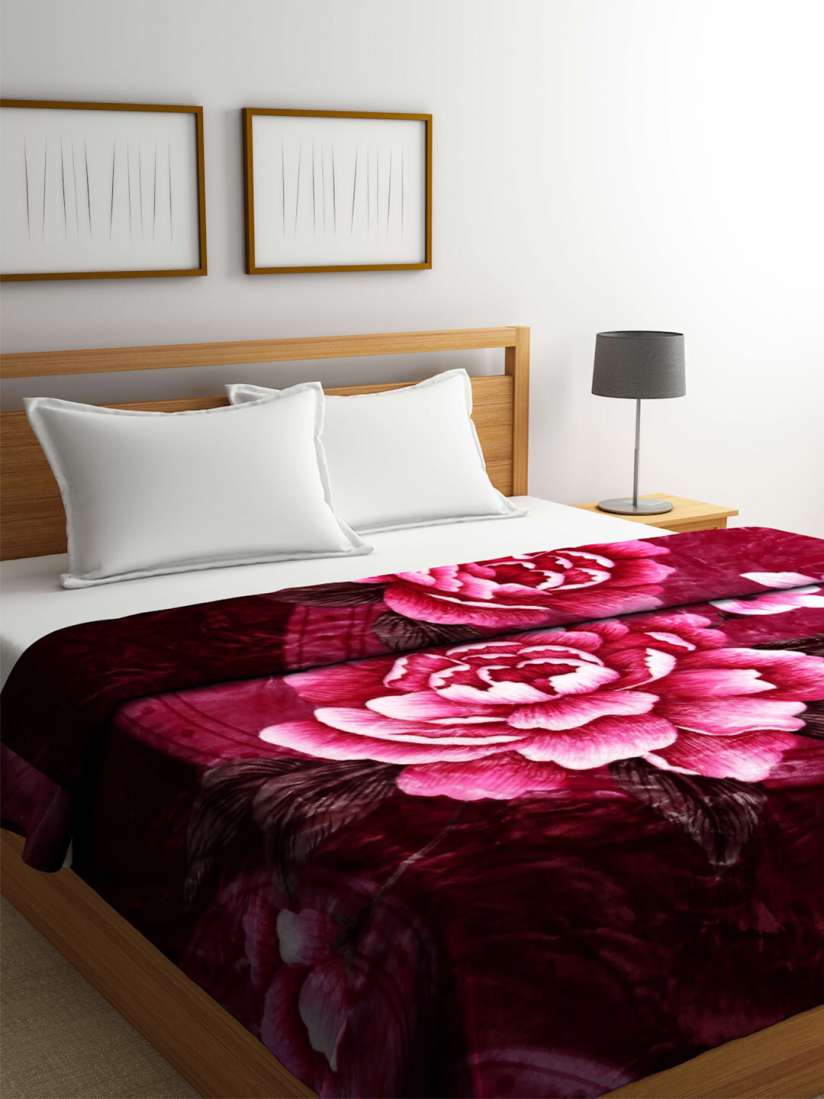 Buy Raymond Home Pink White Floral Heavy Winter 800 GSM Double Bed Blanket Blankets Quilts and Dohars for Unisex 24821976 Myntra