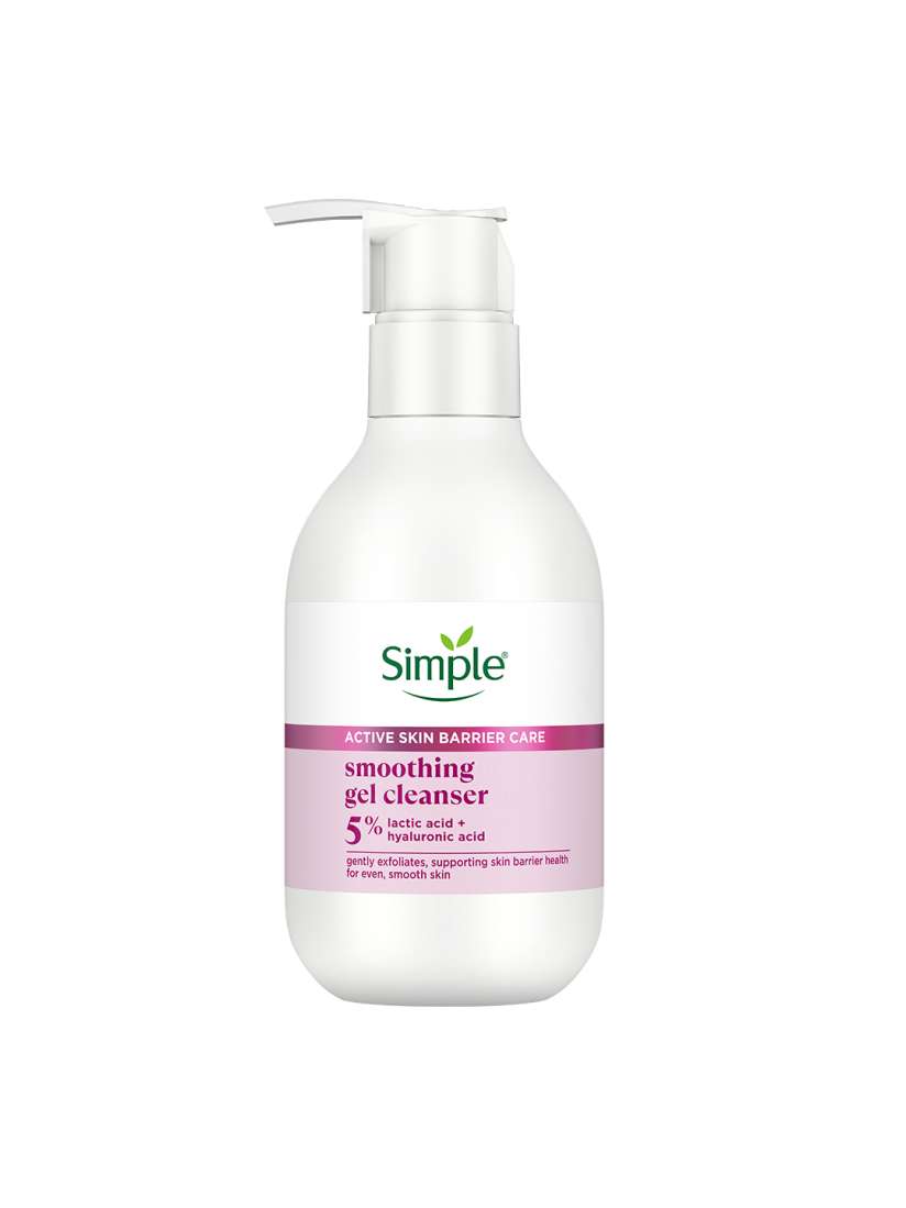 Buy Simple Active Skin Barrier Care Smoothing Gel Cleanser with Lactic Acid 150ml Face Wash and Cleanser for Women 24822994 Myntra