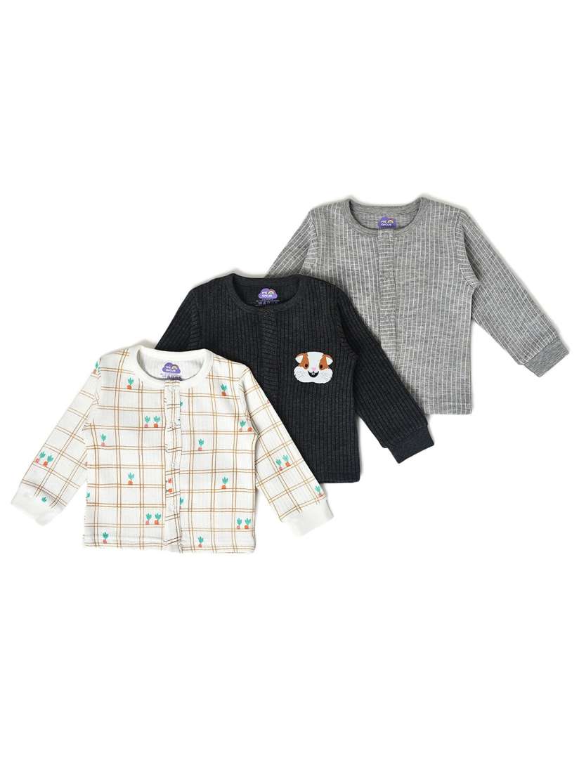 Buy MiArcus Kids Cotton Thermal Wear Pack Of 3 Sweatshirts for Unisex Kids 24824810 Myntra