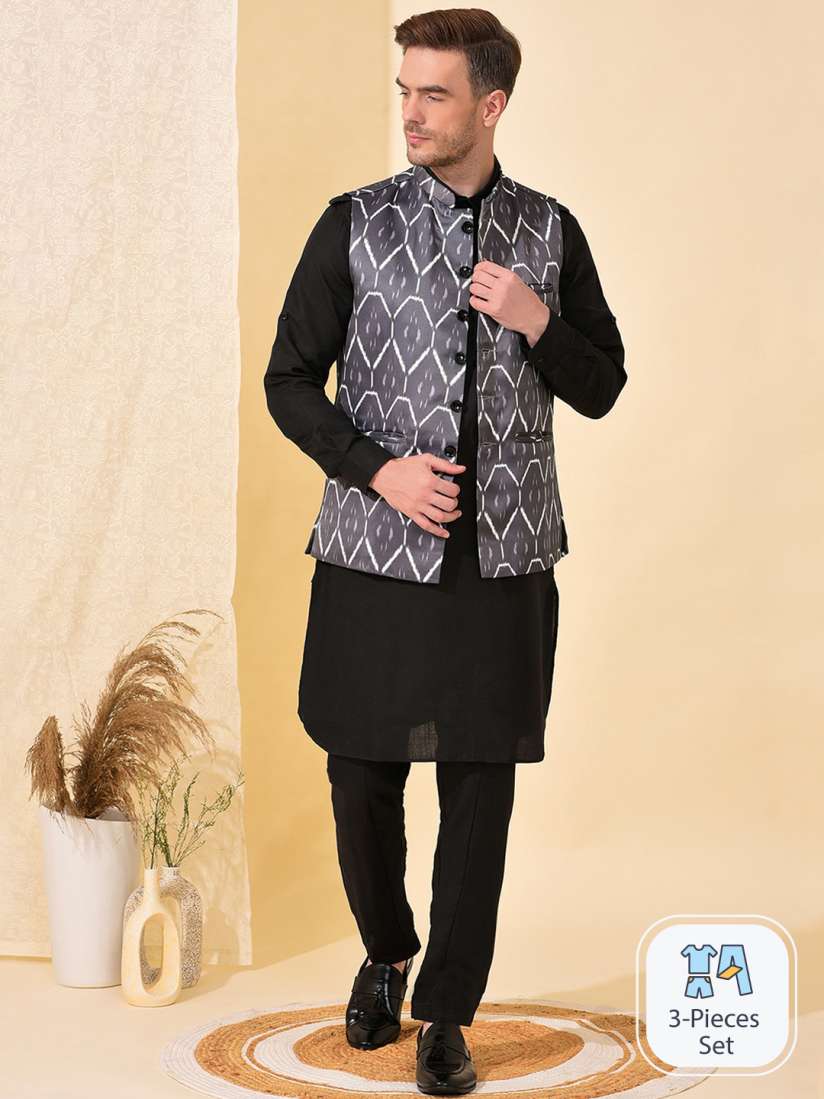 Pathani dress with jacket hot sale