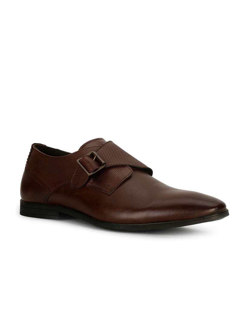 Buy Hush Puppies Men Textured Leather Formal Monk Shoes Formal Shoes for Men 24837876 Myntra