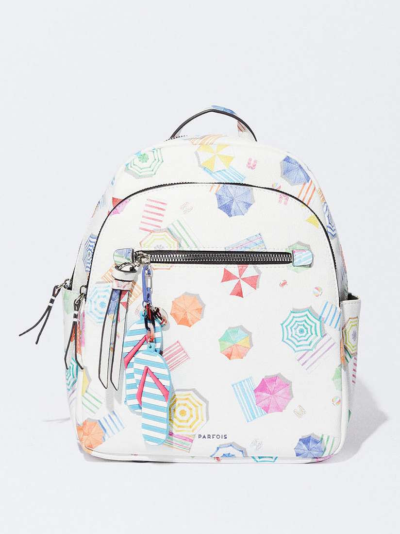 Velvet Backpack Parfois PARFOIS Women Conversational Print Backpack