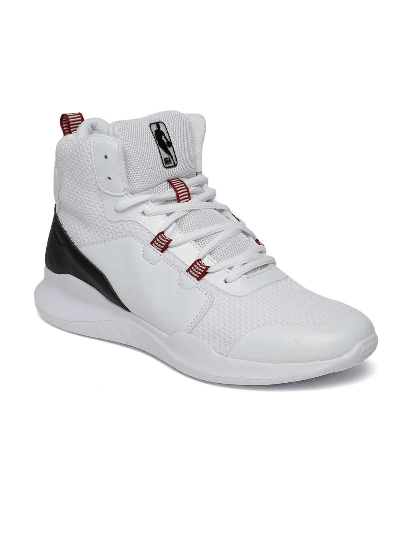 Buy NBA Men White Miami Heat High Top Sneakers Casual Shoes for Men 2484131 Myntra
