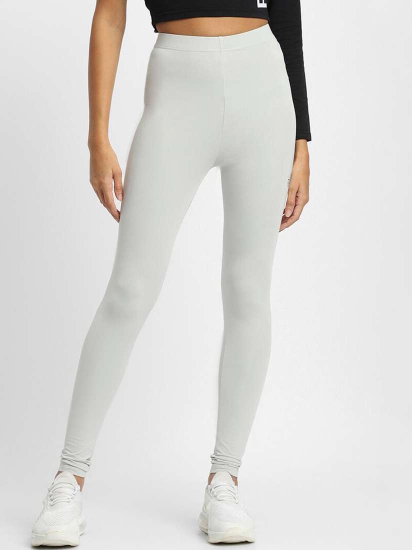 Buy FOREVER 21 Women Printed Mid-Rise Churidar Length Leggings - Main Image