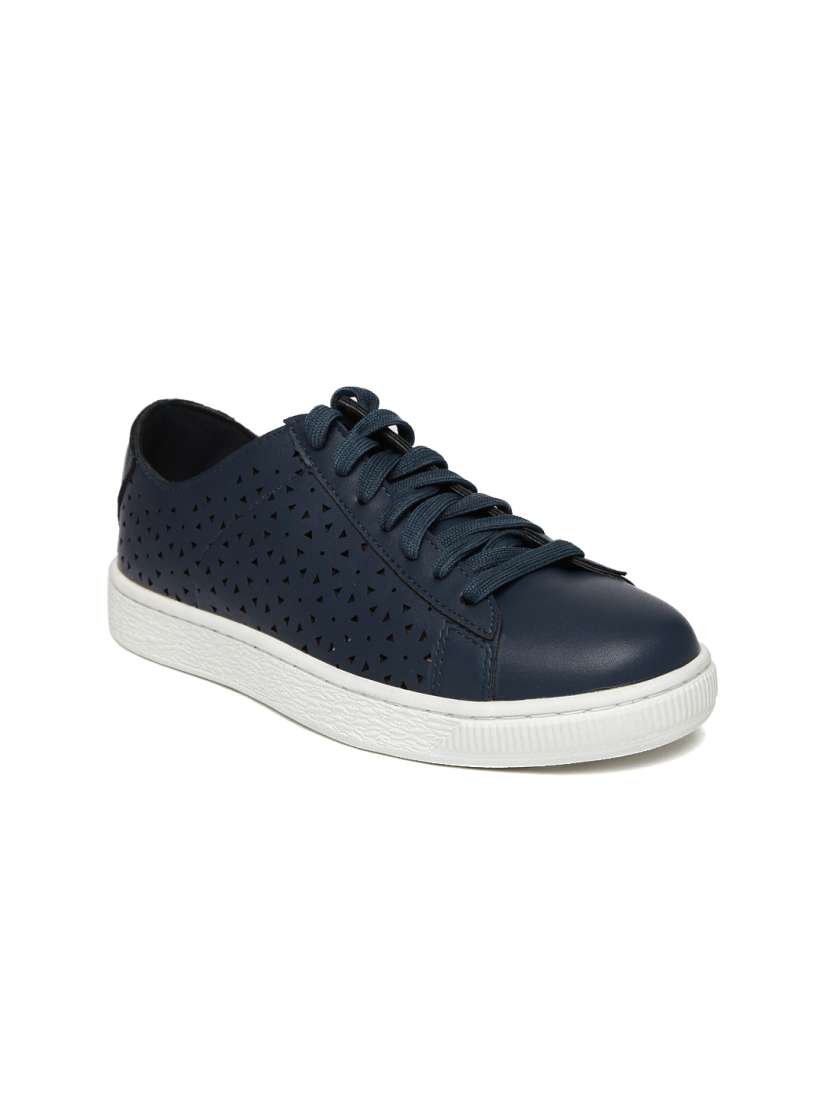 Buy CERIZ Women Navy Laser Cut Sneakers Casual Shoes for Women 2485114 Myntra