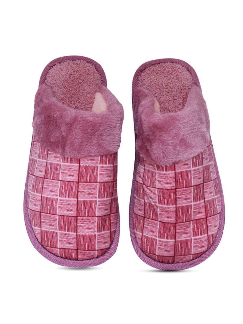 Buy Miscreef Women Warm Winter Fur Room Slippers Flip Flops for Women 24854270 Myntra
