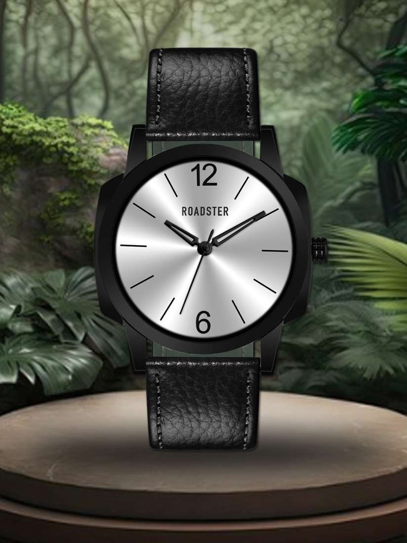 Buy The Roadster Lifestyle Co. Men Leather Straps Analogue Watch RD 06 Grey Watches for Men 24855072 Myntra