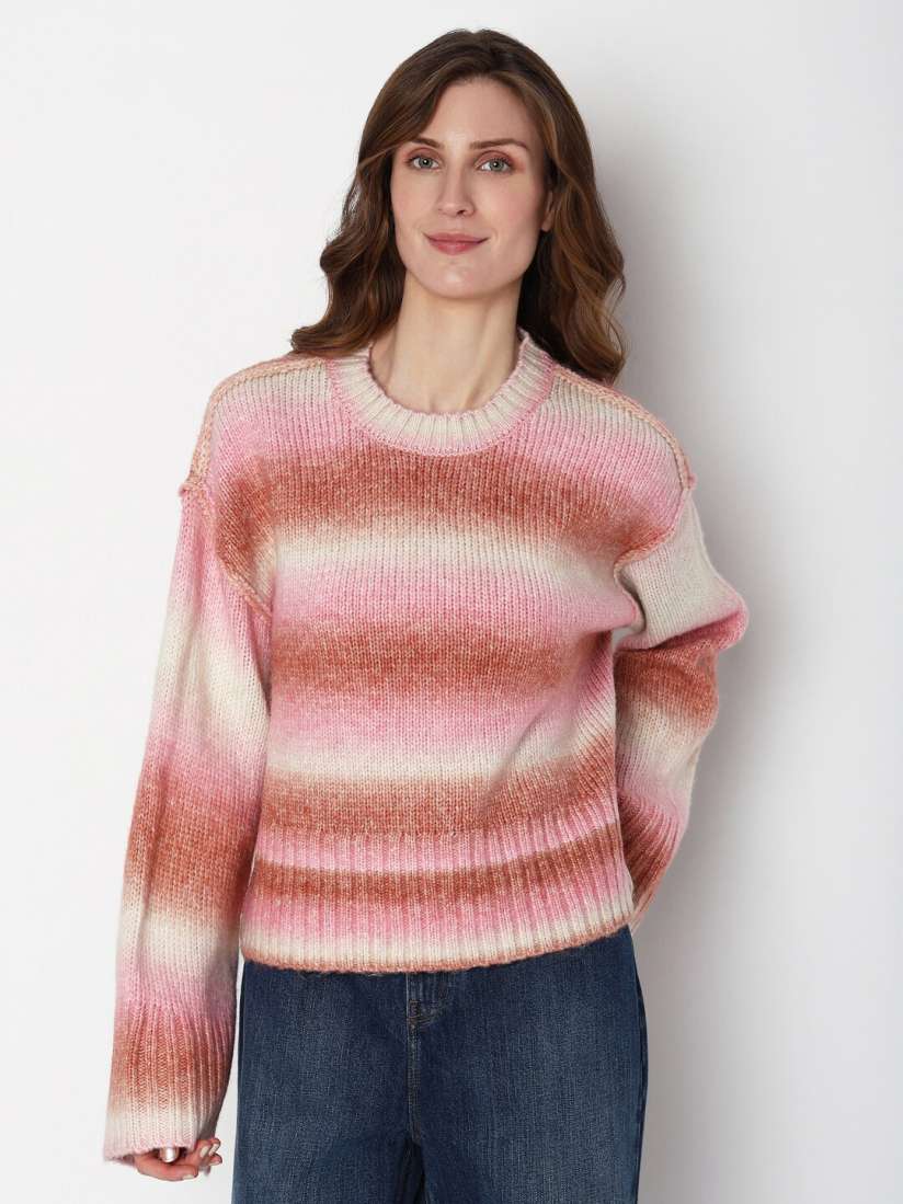 Buy Vero Moda Colourblocked Acrylic Pullover Sweaters Sweaters for Women 24855138 Myntra